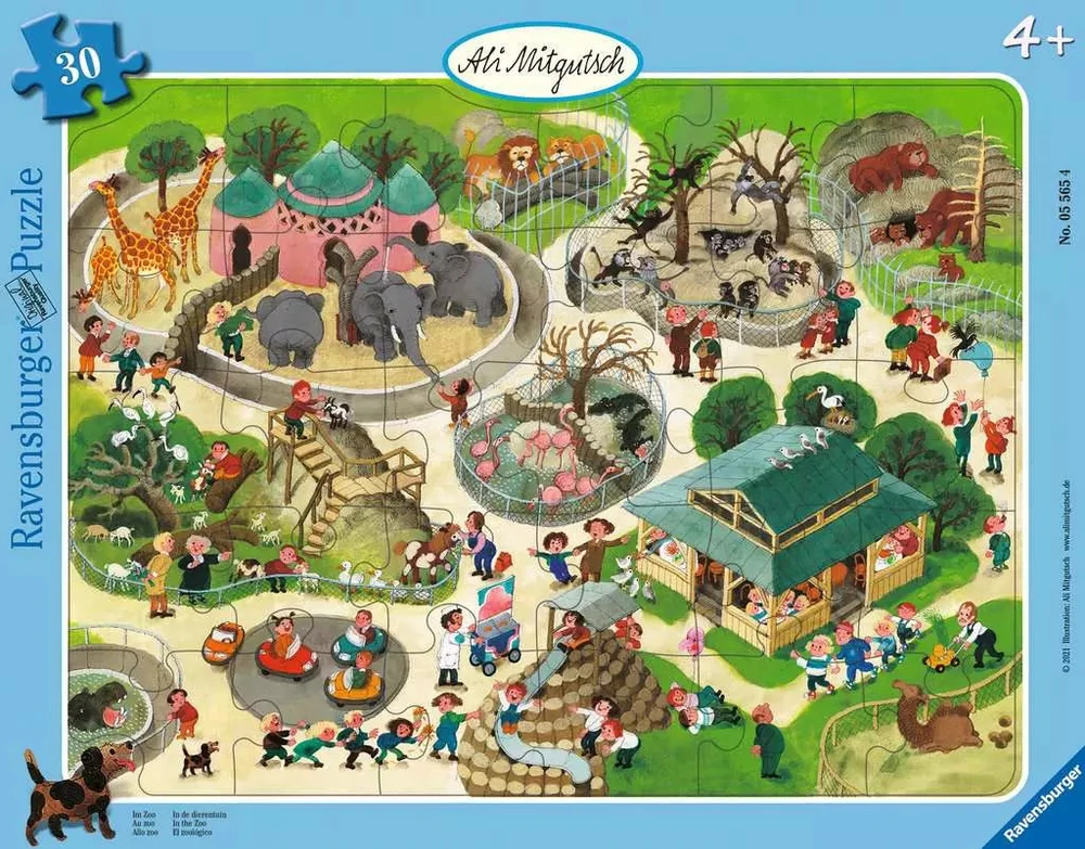 Ravensburger dėlionė „Zoologijos sode“, 30 det., nuo 4 m.
