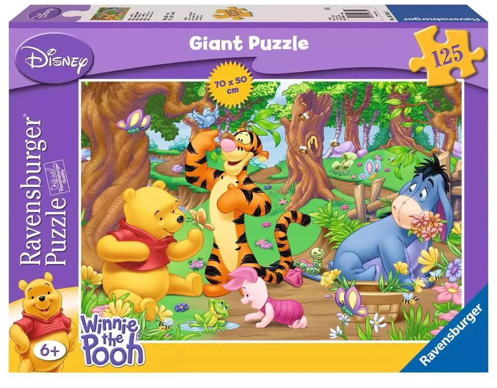 Ravensburger didelė dėlionė „Disney Mikė Pūkuotukas: miške“, 125 det., nuo 6 m.