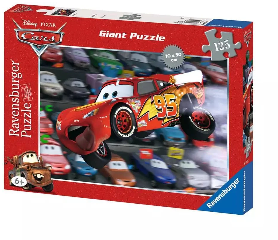 Ravensburger didelė dėlionė „Disney Pixar Ratai“, 125 det., nuo 6 m.