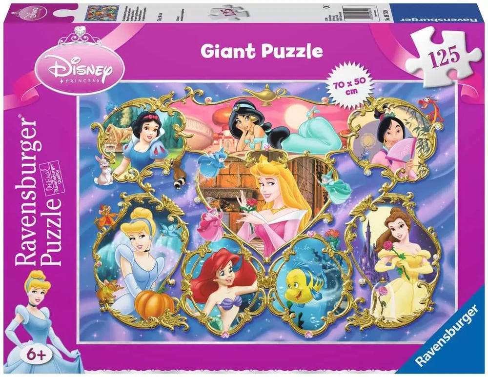 Ravensburger didelė dėlionė „Disney princesės“, 125 det., nuo 6 m.