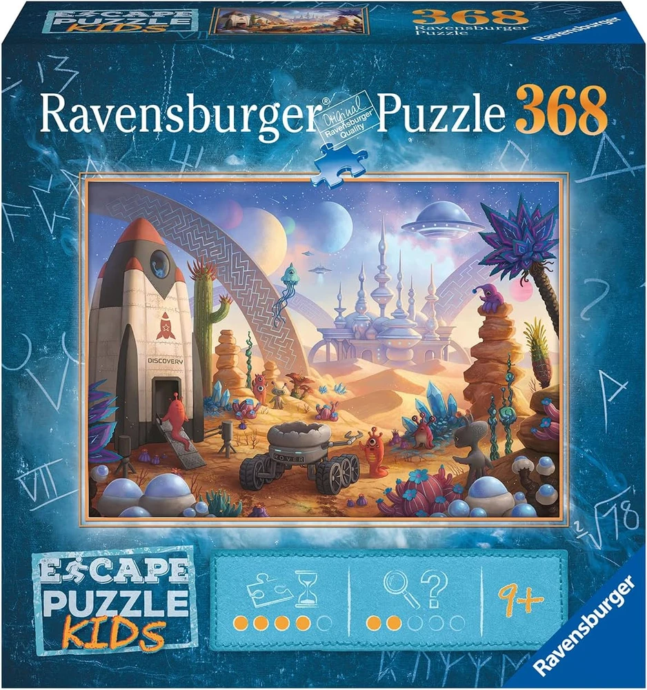 Ravensburger Escape Kids dėlionė „Kosminė audra“, 368 det., nuo 9 m.