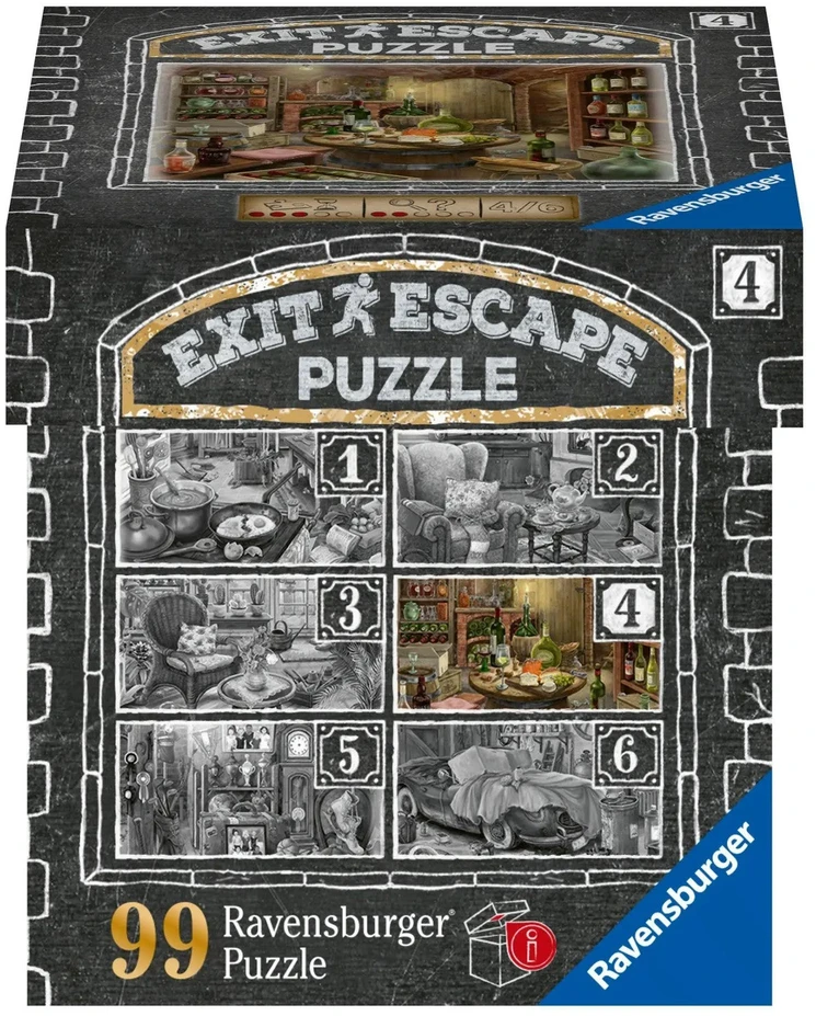 Ravensburger EXIT dėlionė 99 vnt. - Vyno rūsys