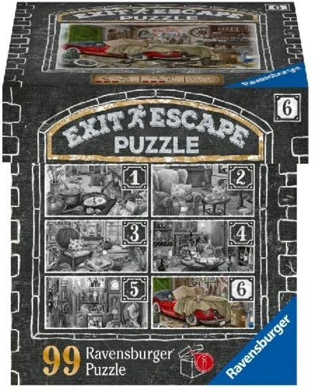 Ravensburger EXIT dėlionė 99 vnt. - Garažas