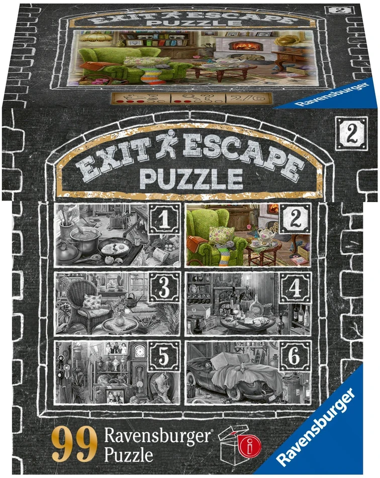 Ravensburger EXIT Dėlionė 99 vnt. - Svetainė