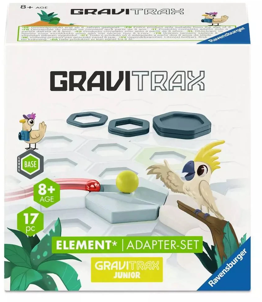 Ravensburger GraviTrax Junior adapterių rinkinys, 17 det., nuo 8 m.