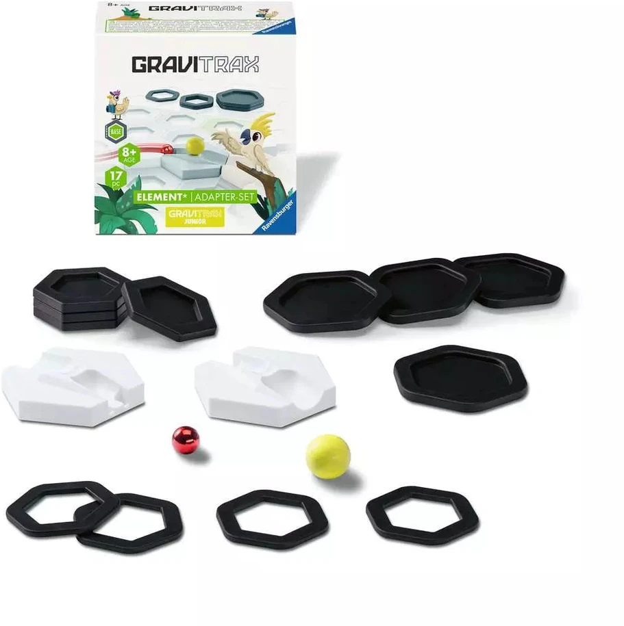 Ravensburger GraviTrax Junior adapterių rinkinys, 17 det., nuo 8 m.