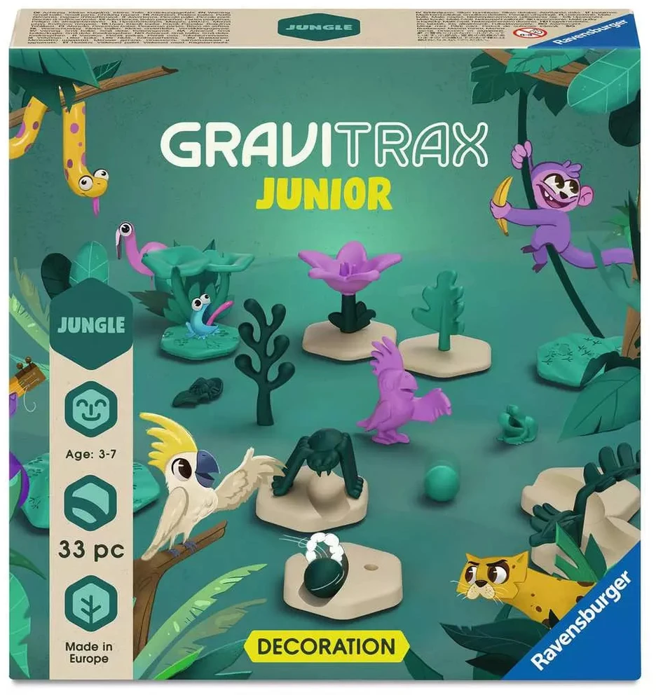 Ravensburger GraviTrax Junior dekoracijų rinkinys „Jungle“, 33 det., 3–7 m.