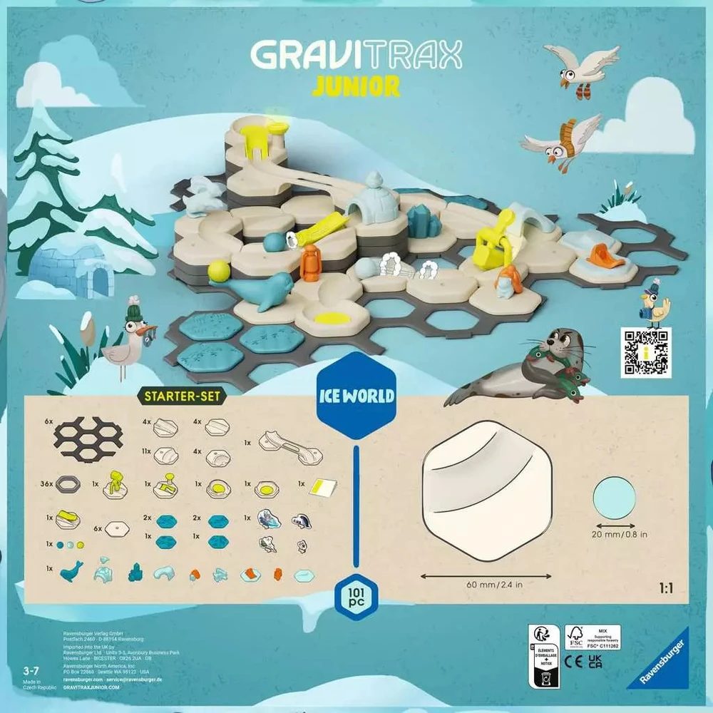 Ravensburger „GraviTrax“ jaunimo pradinis rinkinys su ledu (10927060)