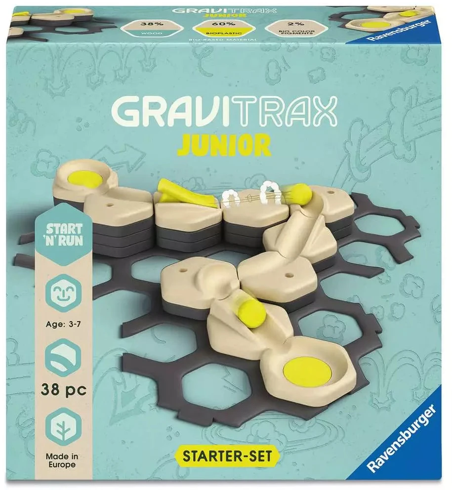 Ravensburger GraviTrax Junior startinis rinkinys „Start'n'Run“, 38 det., 3–7 m.