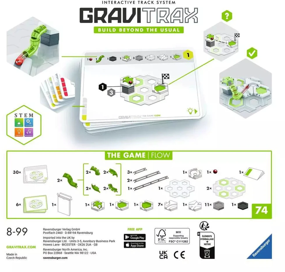GRAVITRAX interaktyvi takelių sistema-žaidimas Flow, 27017