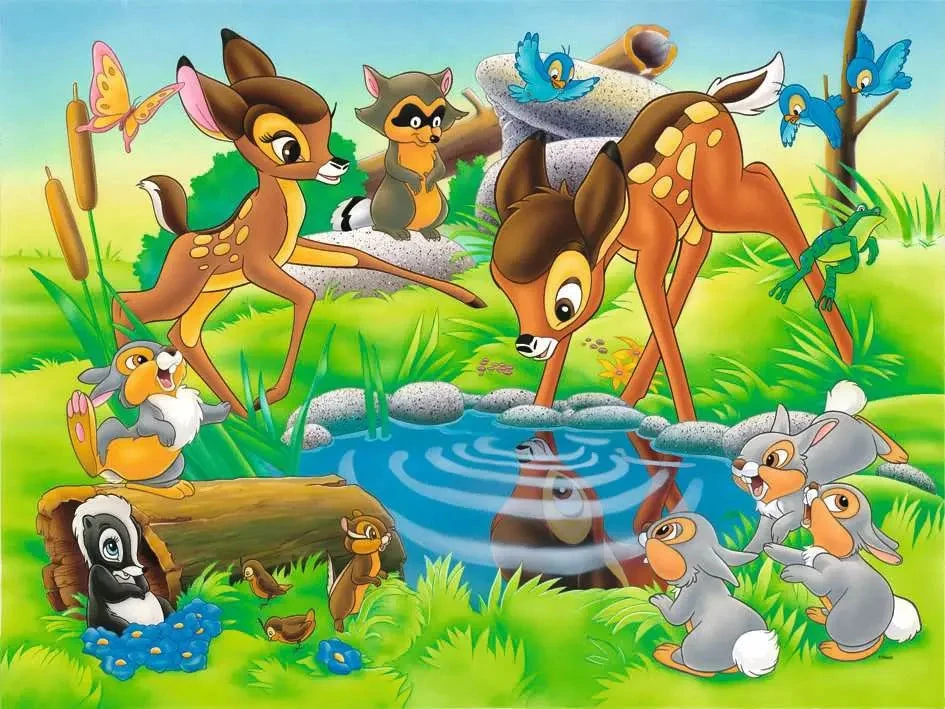 Ravensburger grindų dėlionė „Disney Bembis“, 24 det.