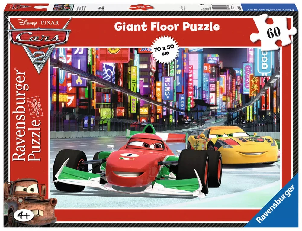 Ravensburger grindų dėlionė „Disney Pixar Ratai 2: Tokijas“, 60 det., nuo 4 m.