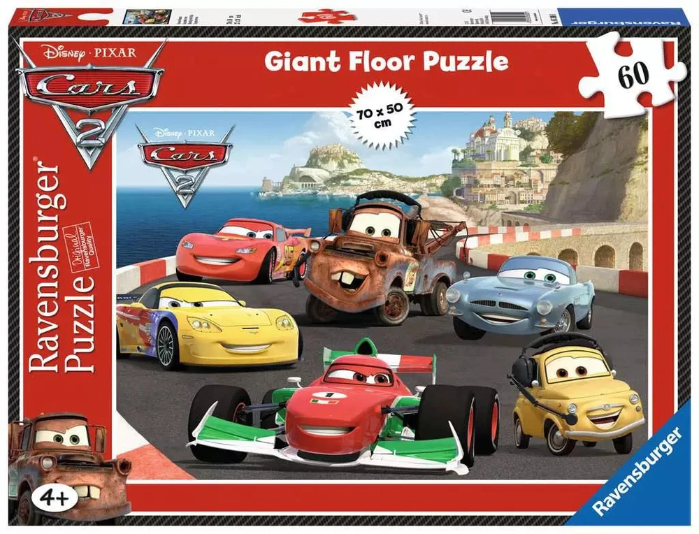 Ravensburger grindų dėlionė „Disney Pixar Ratai 2: Italijos pakrantė“, 60 det.