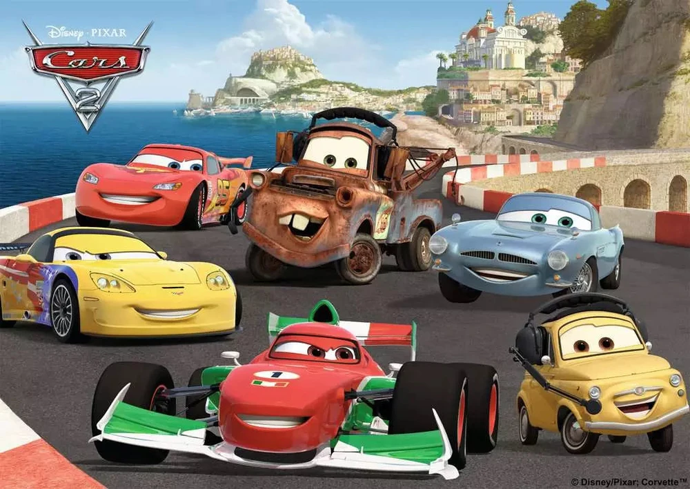 Ravensburger grindų dėlionė „Disney Pixar Ratai 2: Italijos pakrantė“, 60 det.
