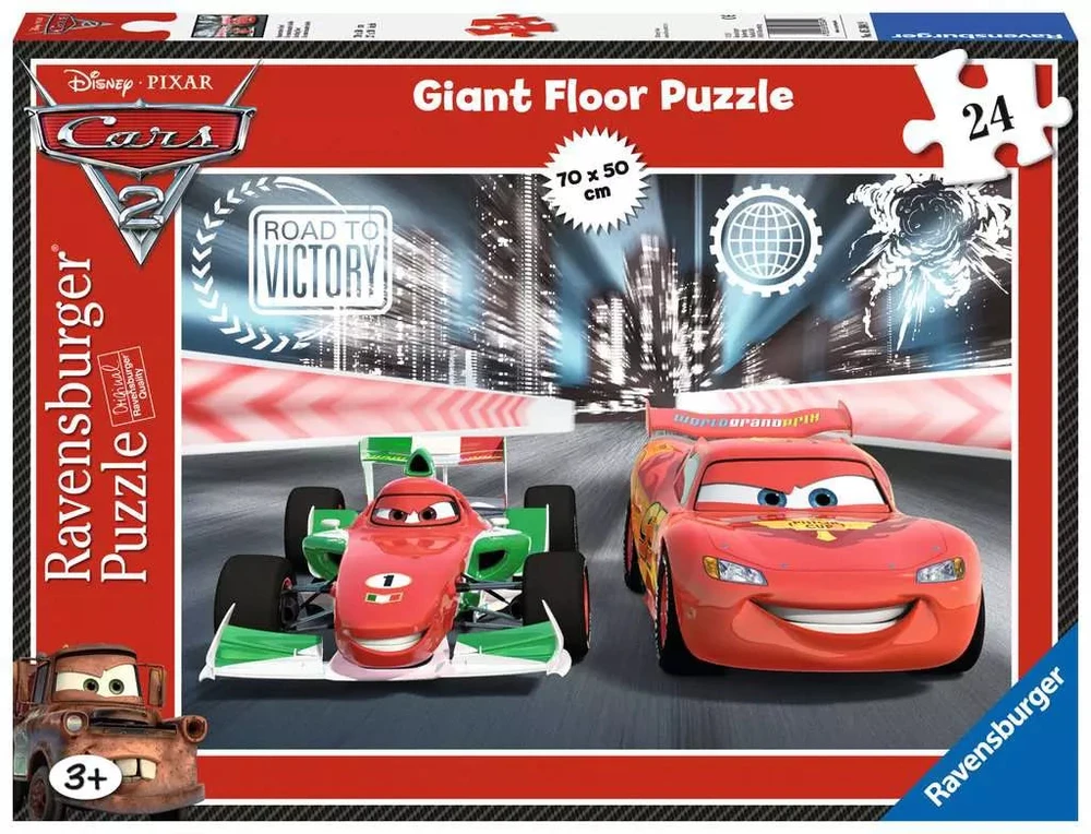 Ravensburger grindų dėlionė „Disney Pixar Ratai 2: kelias į pergalę“, 24 det.