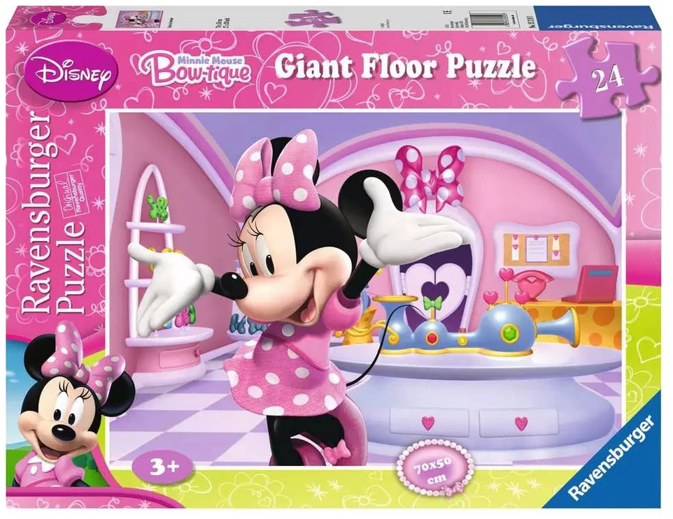 Ravensburger grindų dėlionė „Pelytė Minė“, 24 det., nuo 3 m.