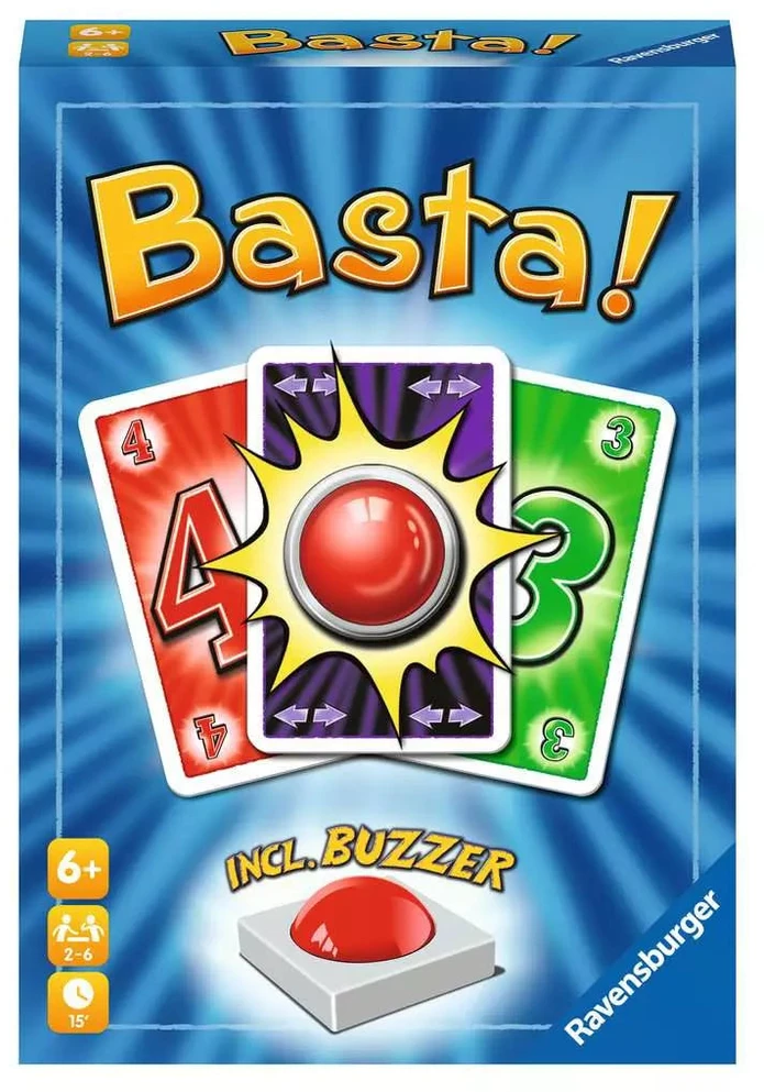 Ravensburger kortų žaidimas „Basta!“, 2–6 žaid., nuo 6 m.