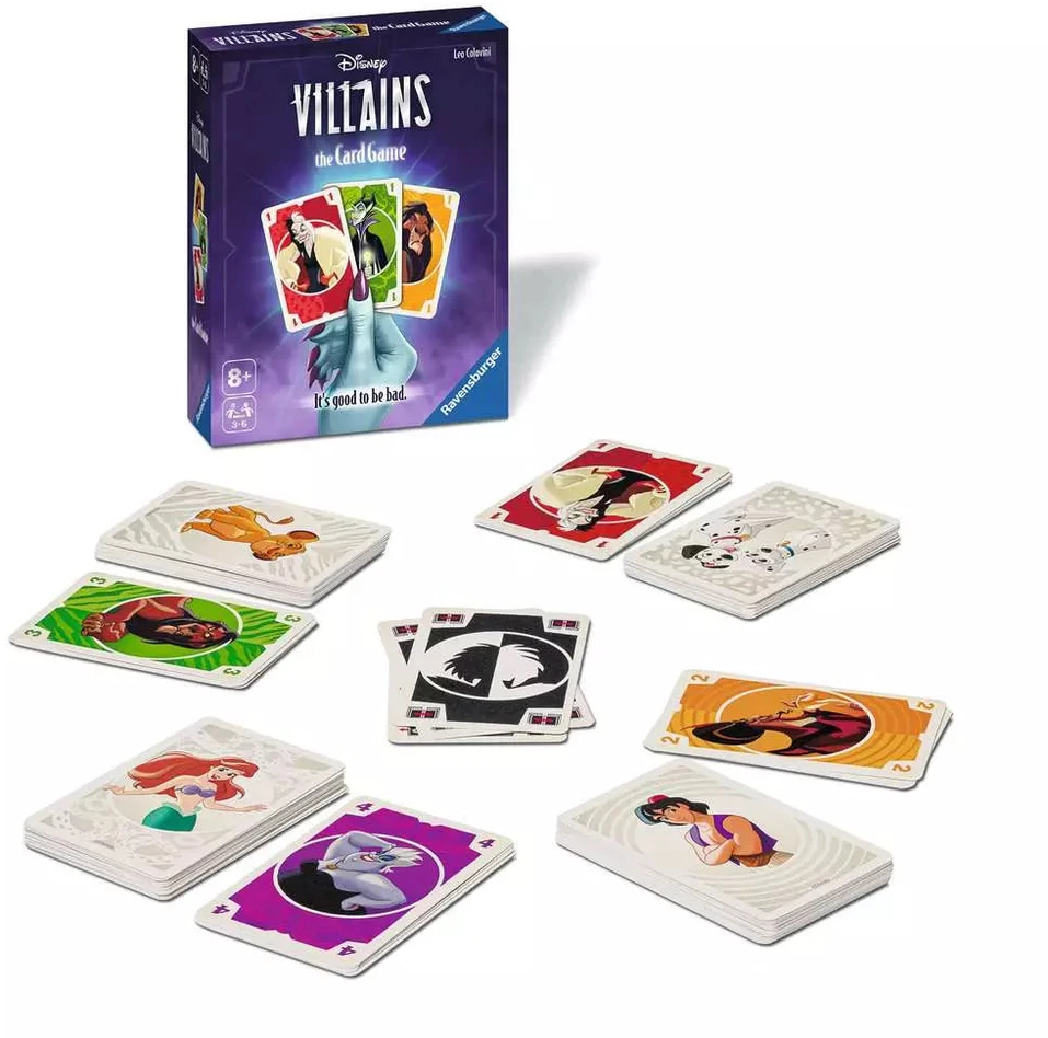 Ravensburger kortų žaidimas „Disney Villains“, nuo 8 m. (instrukcija anglų k.)