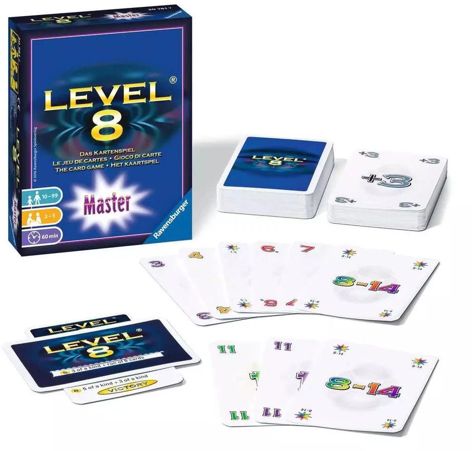 Ravensburger kortų žaidimas „Level 8 Master“, 2–6 žaid., nuo 8 m.