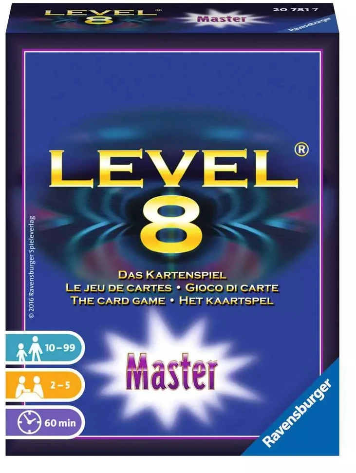 Ravensburger kortų žaidimas „Level 8 Master“, 2–6 žaid., nuo 8 m.