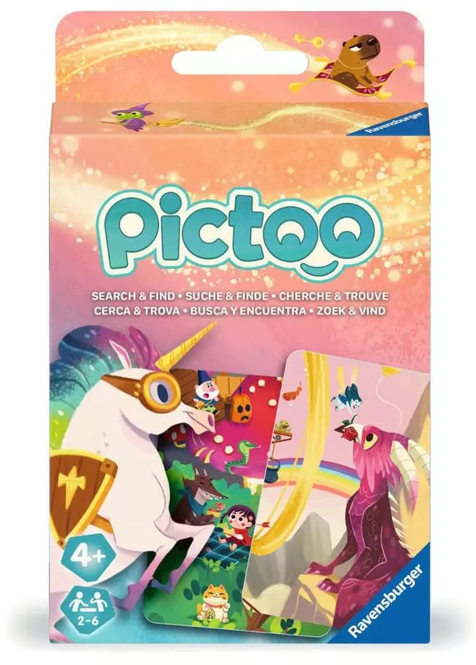 Ravensburger kortų žaidimas „Pictoo Fantasy“, 2–6 žaid., nuo 4 m.