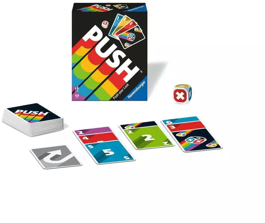 Ravensburger kortų žaidimas „Push“, 2–6 žaid., nuo 8 m.