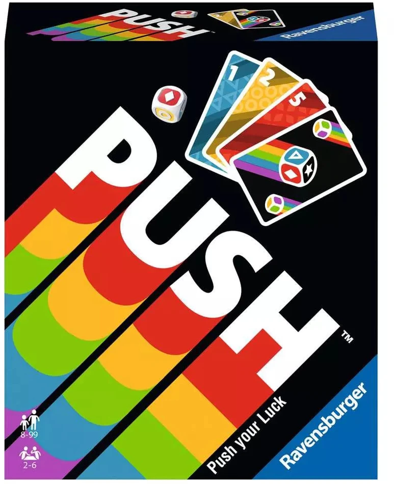 Ravensburger kortų žaidimas „Push“, 2–6 žaid., nuo 8 m.