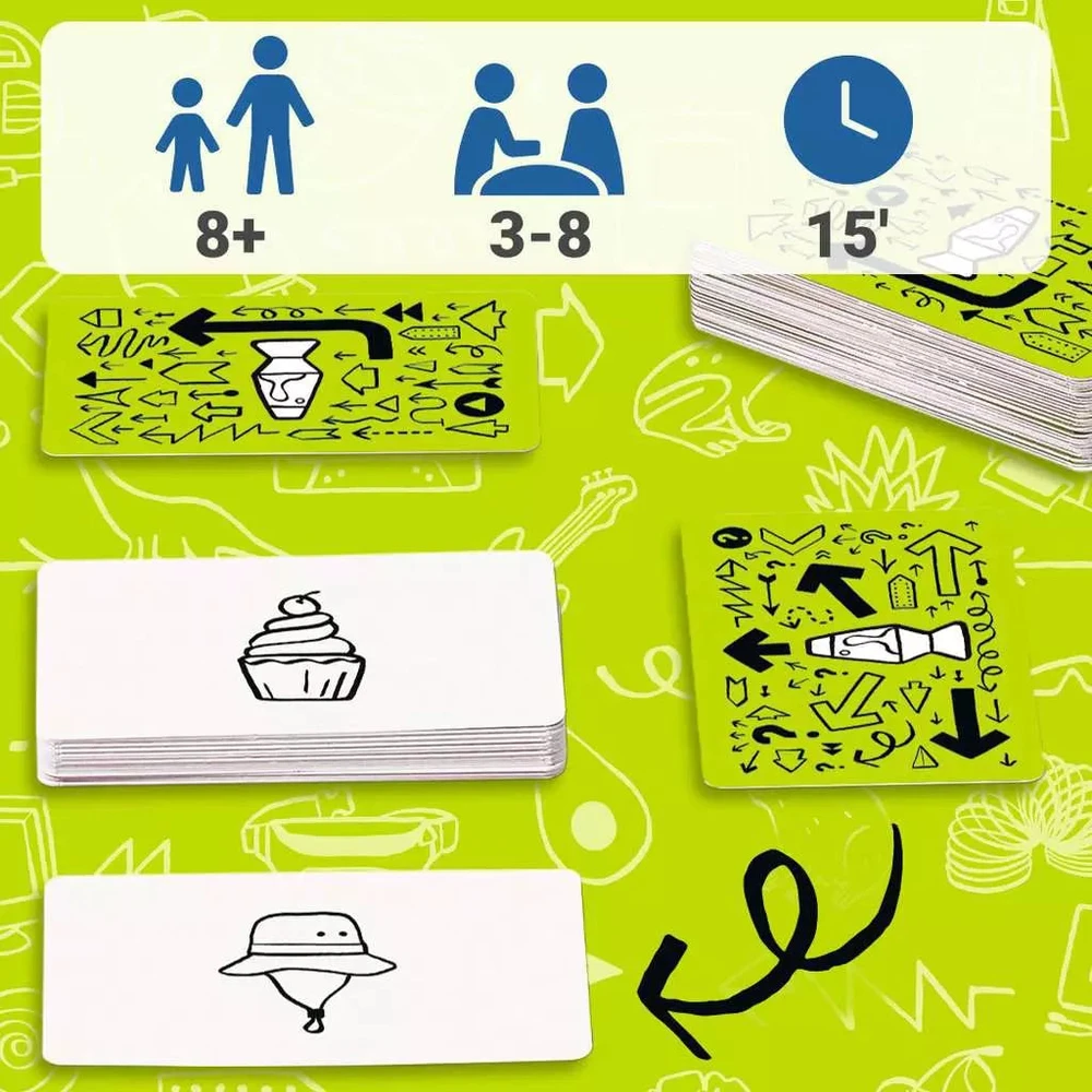 Dėlionė Ravensburger kortų žaidimas „That's Not a Hat: Pop Culture“, 3–8 žaid., nuo 8 m.