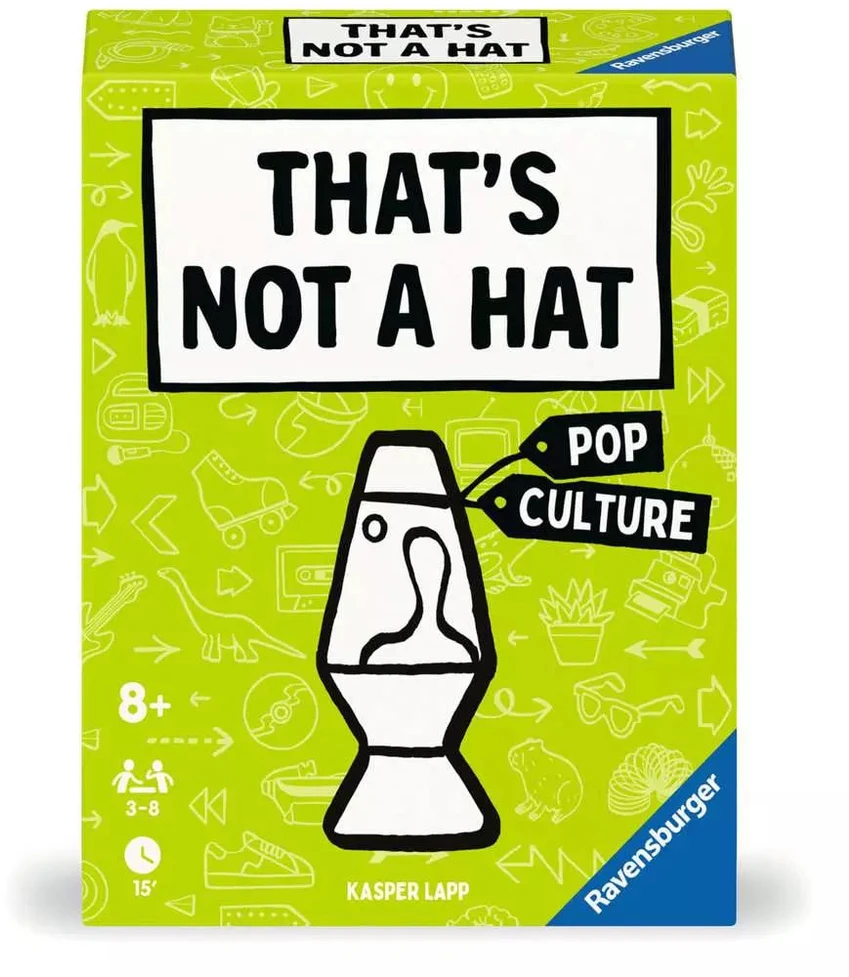 Dėlionė Ravensburger kortų žaidimas „That's Not a Hat: Pop Culture“, 3–8 žaid., nuo 8 m.