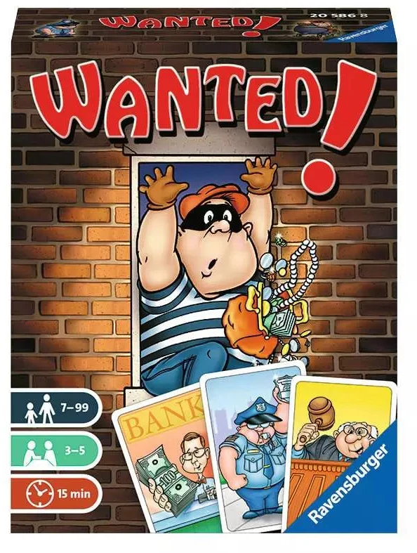 Ravensburger kortų žaidimas „Wanted!“, 3–5 žaid., nuo 7 m.