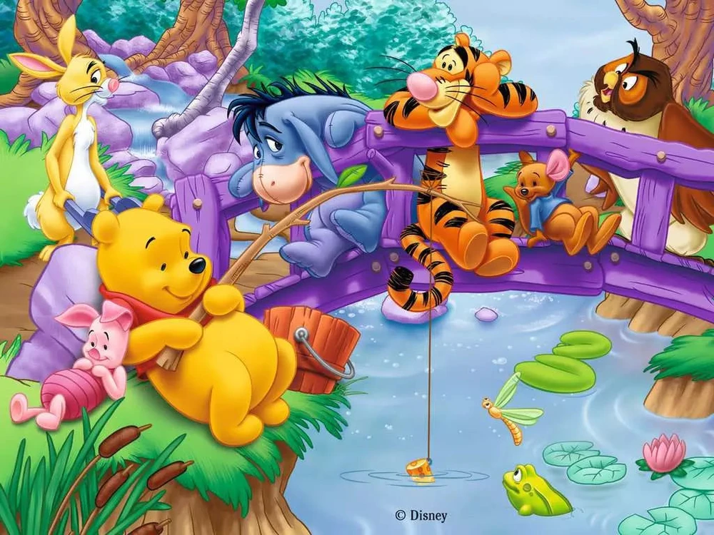 Ravensburger kubelių dėlionė „Disney draugai“, 12 kubelių