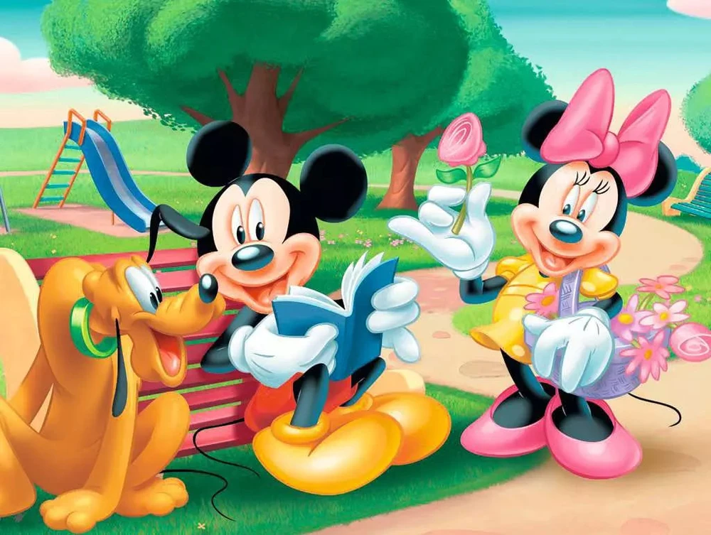 Ravensburger kubelių dėlionė „Disney Peliukas Mikis“, 12 kubelių