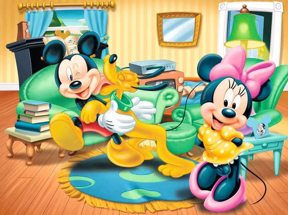 Ravensburger kubelių dėlionė „Disney Peliukas Mikis“, 12 kubelių