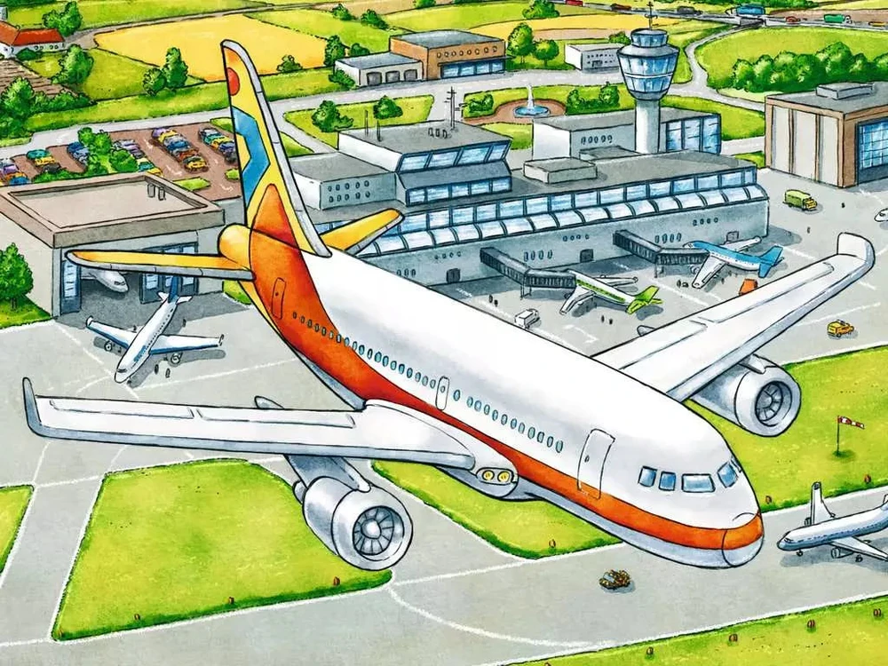 Ravensburger kubelių dėlionė „Transportas“, 12 kubelių