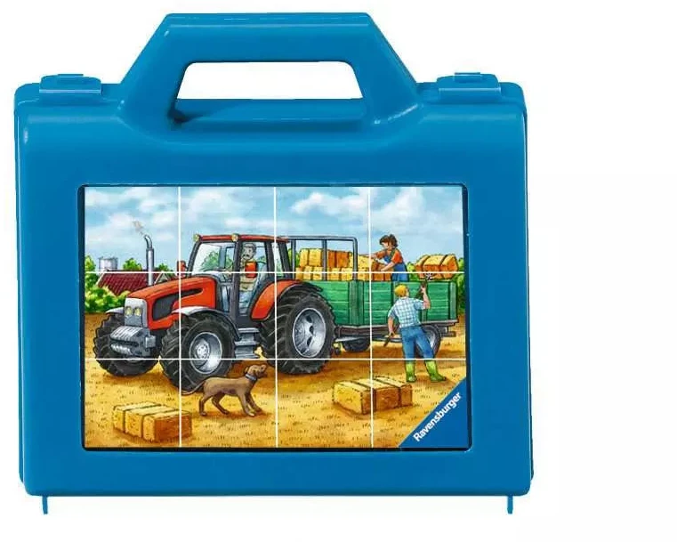 Ravensburger kubelių dėlionė „Transportas“, 12 kubelių