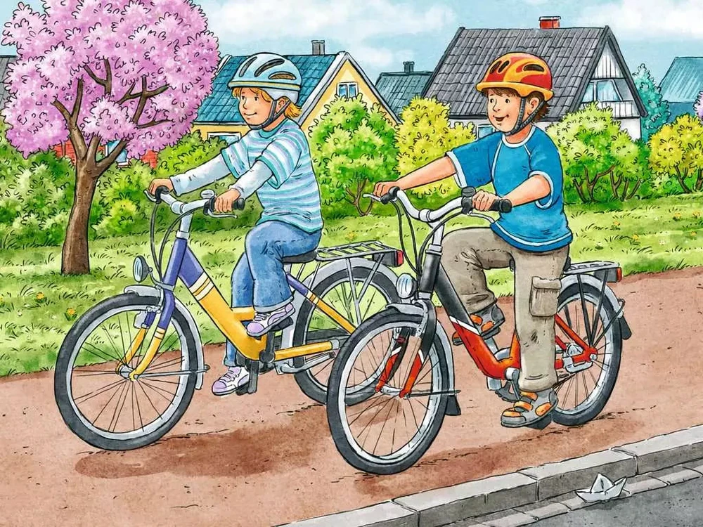 Ravensburger kubelių dėlionė „Transportas“, 12 kubelių