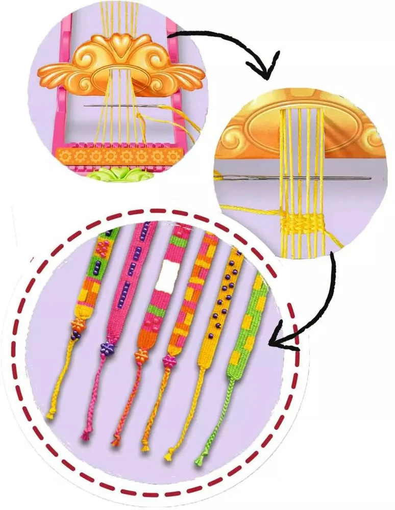 Ravensburger kūrybinis rinkinys „BeCreative: apyrankių pynimo rinkinys“, nuo 6 m.