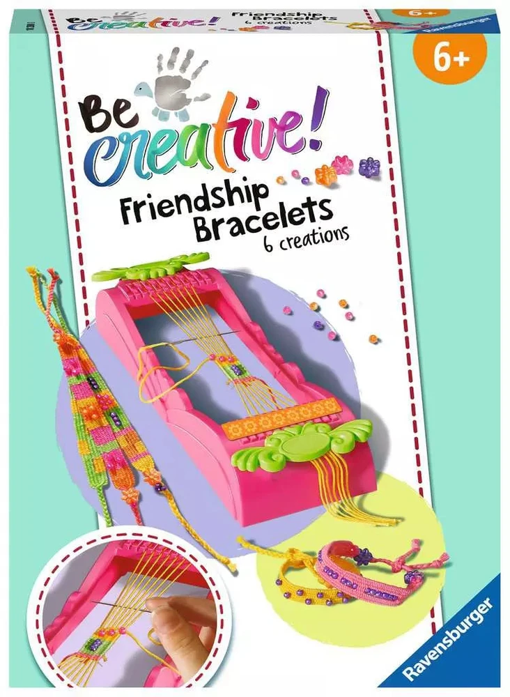 Ravensburger kūrybinis rinkinys „BeCreative: apyrankių pynimo rinkinys“, nuo 6 m.