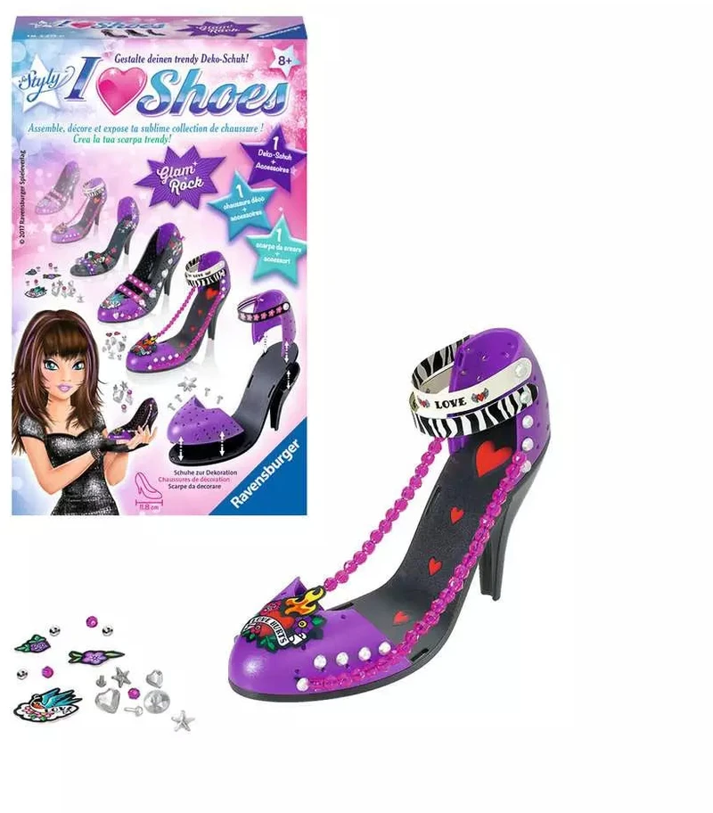 Ravensburger kūrybinis rinkinys „I love Shoes: Glam Rock“