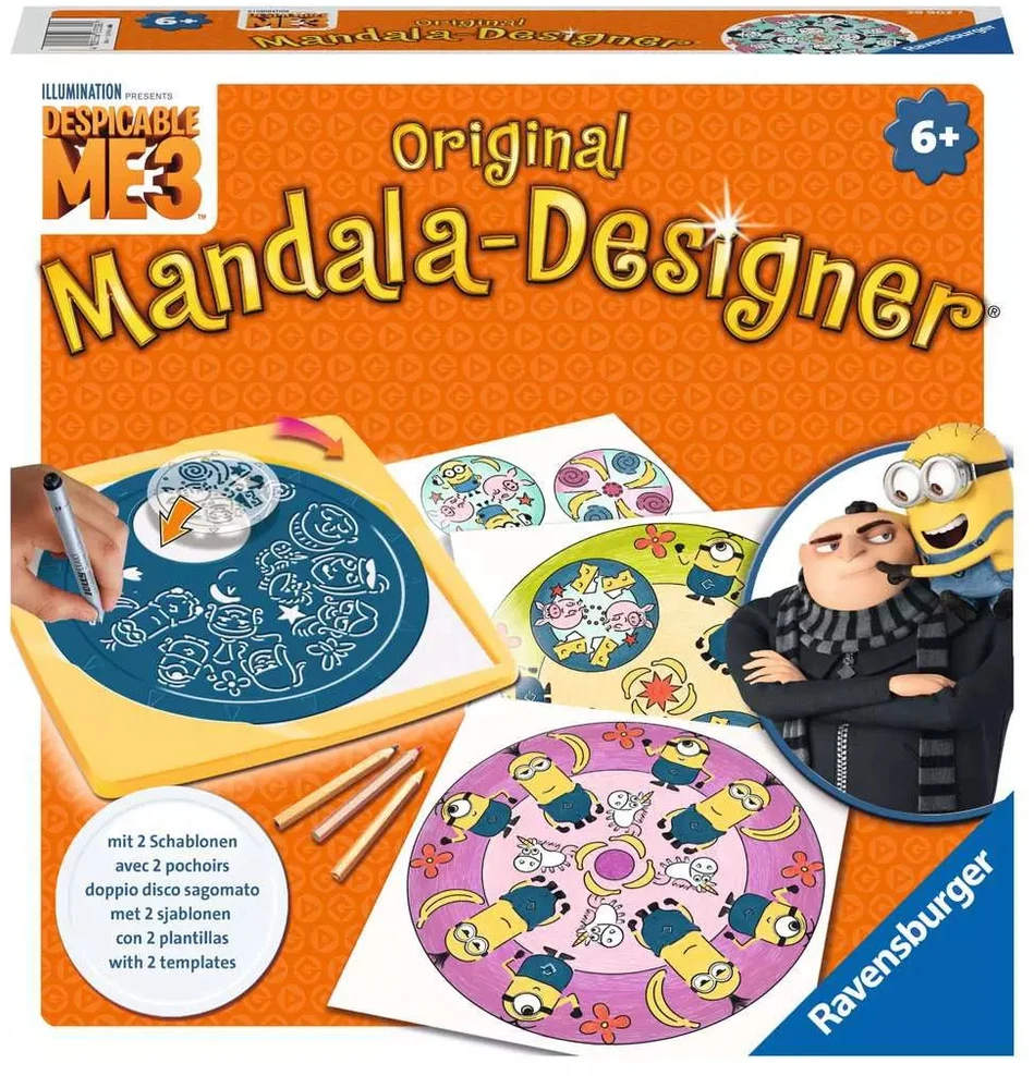 Ravensburger kūrybinis rinkinys „Mandala-Designer: Pakalikai“, nuo 6 m.