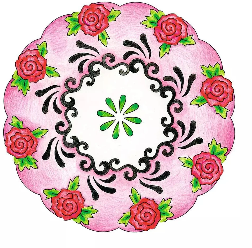 Ravensburger kūrybinis rinkinys „Mandala-Designer 2 in 1: Tattoo-Style“, nuo 6 m.