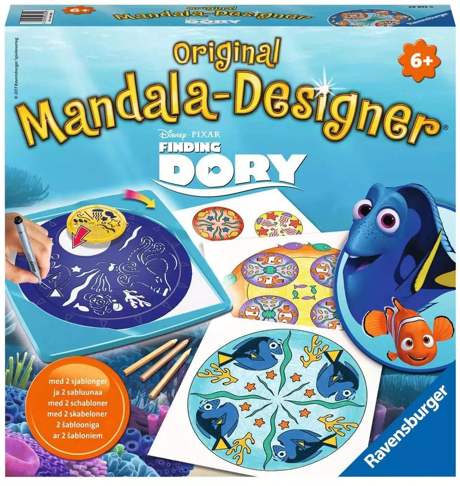 Ravensburger kūrybinis rinkinys „Mandala-Designer: Žuviukė Dorė“, nuo 6 m.