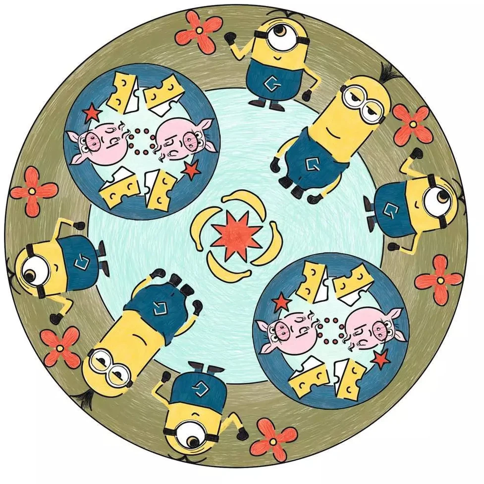 Ravensburger kūrybinis rinkinys „Mandala-Designer: Pakalikai“, nuo 6 m.