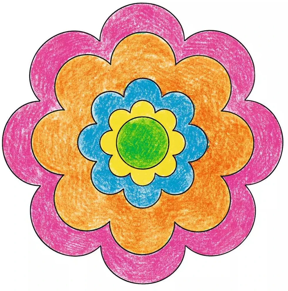 Ravensburger kūrybinis rinkinys „Mini Mandala-Designer: Flower Power“, nuo 6 m.