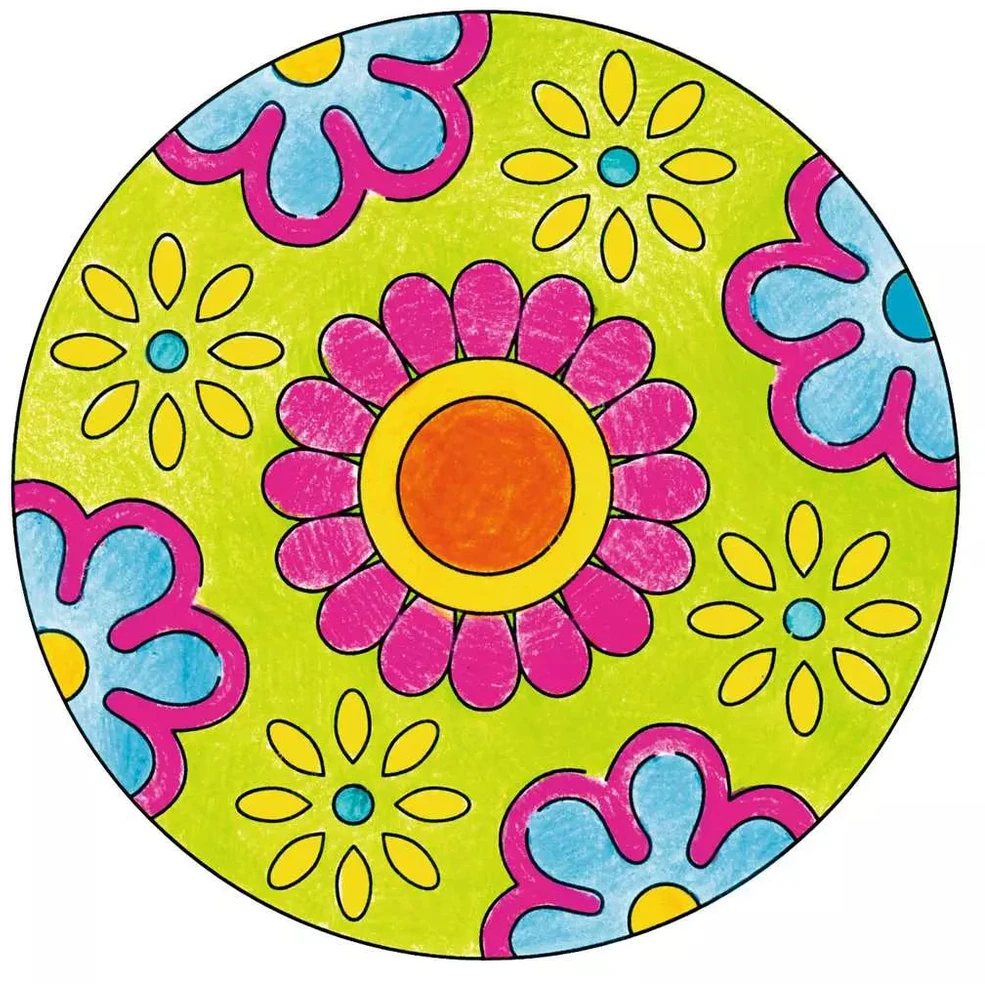 Ravensburger kūrybinis rinkinys „Mini Mandala-Designer: Flower Power“, nuo 6 m.