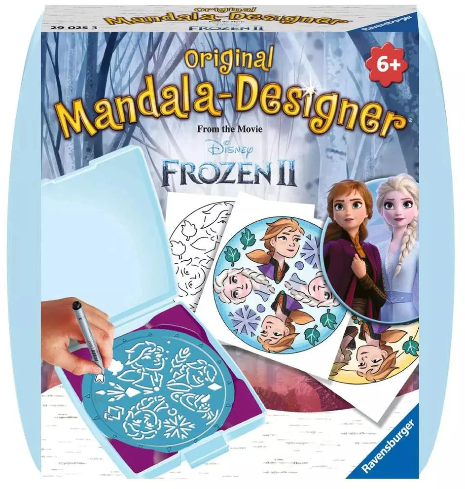 Ravensburger kūrybinis rinkinys „Mini Mandala-Designer: Ledo šalis 2“, nuo 6 m.