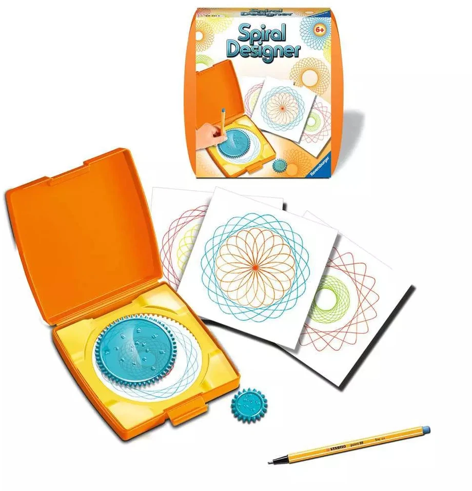 Ravensburger kūrybinis rinkinys „Mini Spiral-Designer: oranžinis“, nuo 6 m.