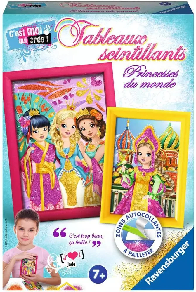 Ravensburger kūrybinis rinkinys „Pasaulio princesės: blizgantys paveikslėliai“
