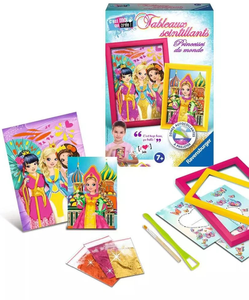Ravensburger kūrybinis rinkinys „Pasaulio princesės: blizgantys paveikslėliai“