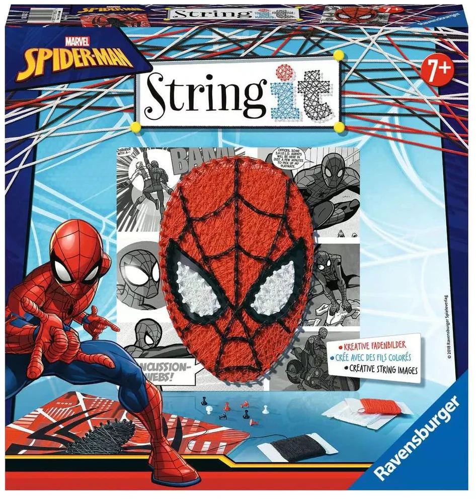 Ravensburger kūrybinis rinkinys „String it Midi: Žmogus-voras“, nuo 7 m.